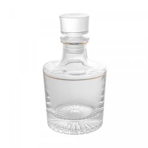 Garrafa de Cristal com Borda Dourado 700ml - Wolff
