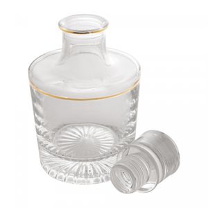 Garrafa de Cristal com Borda Dourado 700ml - Wolff