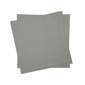 Conjunto 2 Guardanapos de Algodão Cinza Claro 40cm x 40cm - Wolff