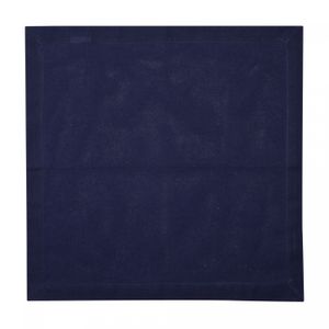 Conjunto 2 Guardanapos de Algodão Azul Escuro 40cm x 40cm - Wolff