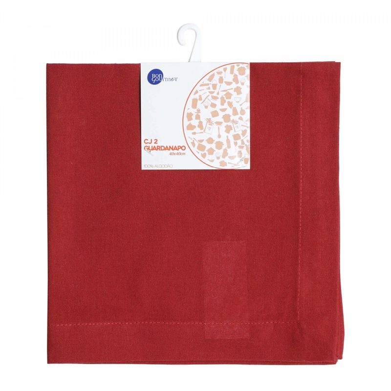 Conjunto-2-Guardanapos-de-Algodao-Vermelho-40cm-x-40cm-Wolff