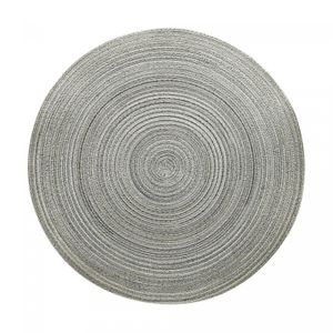 Lugar Americano de Polipropileno Cinza e Azul 38cm - Wolff