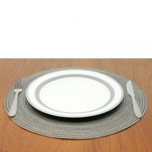 Lugar Americano de Polipropileno Cinza e Azul 38cm - Wolff