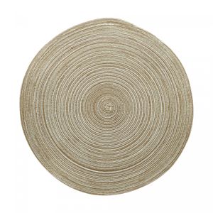 Lugar Americano de Polipropileno Marrom e Branco 38cm - Wolff
