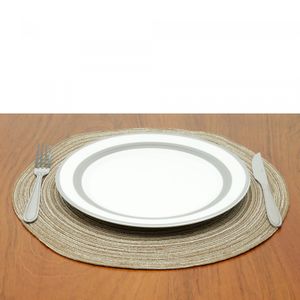 Lugar Americano de Polipropileno Marrom e Branco 38cm - Wolff