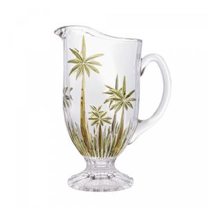 Jarra de Cristal Palm Tree Handpaint 1,5L - Wolff