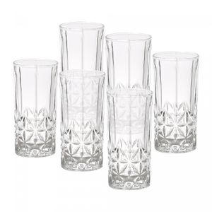 Conjunto 6 Copos Altos de Vidro para Drink Stella 360ml - Wolff