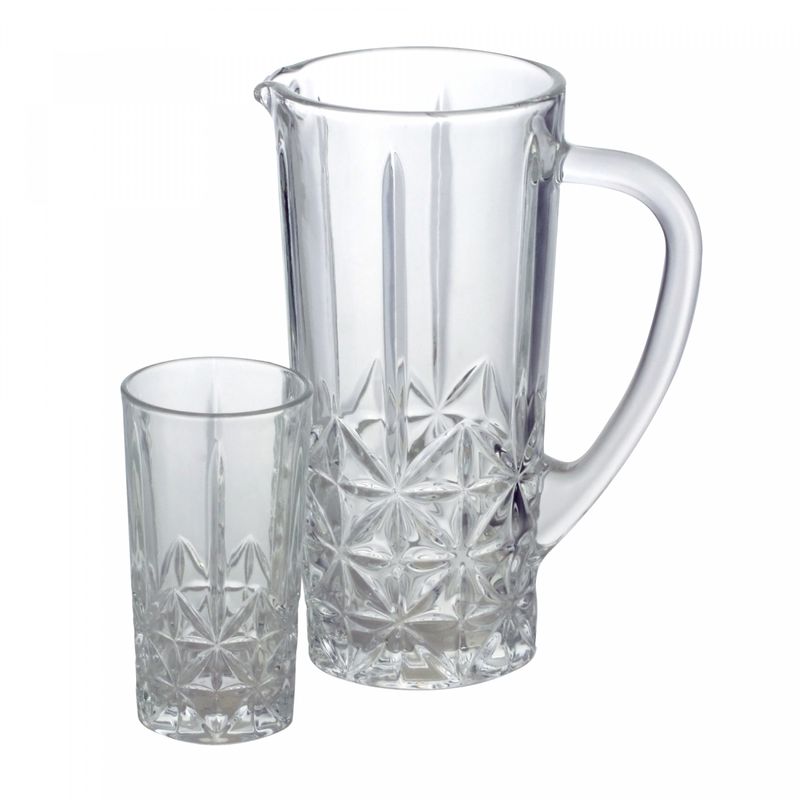 Conjunto-6-Copos-Altos-270ml-e-1-Jarra-1L-de-Vidro-Stella-Wolff