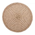Lugar-Americano-de-Polipropileno-Mesclado-Flowered-Marrom-38cm-Wolff
