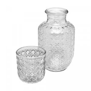 Moringa com Copo Treliça 500ml/145ml Cristal - Wolff
