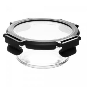 Pote Hermético com Tampa Cinza 620ml Vidro Borossilicato – Wolff