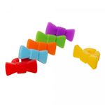 Conjunto-6-Marcadores-de-Tacas-Gravata-Borboleta-Sortido-Silicone-Wolff