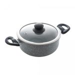Cacarola-de-Inducao-com-Tampa-de-Vidro-22cm-Granilite-Cinza-Aluminio-com-Revestimento-Ceramico-Wolff
