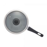 Panela-de-Inducao-com-Tampa-de-Vidro-16cm-Granilite-Cinza-Aluminio-com-Revestimento-Ceramico-Wolff