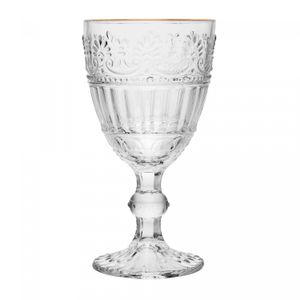 Conjunto 6 Taças Mauve com Fio de Ouro 320ml Cristal Ecológico - Wolff