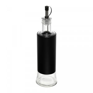 Garrafa para Azeite com Tampa Versatile 300ml Preto Vidro - Wolff