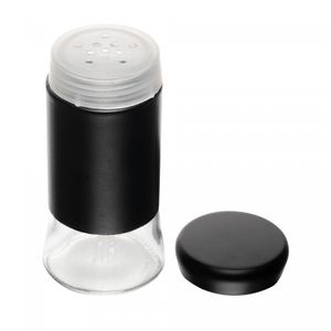 Porta Temperos Versatile 135ml Preto Vidro - Wolff