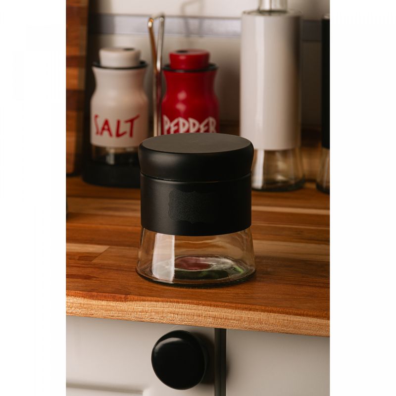 Porta-Mantimento-Versatile-400ml-Preto-Vidro-Wolff