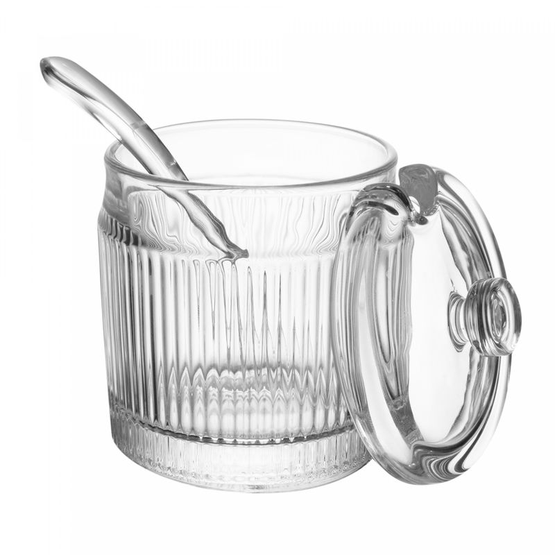 Acucareiro-com-Colher-e-Tampa-Lines-10cm-x-75cm-Vidro-Wolff