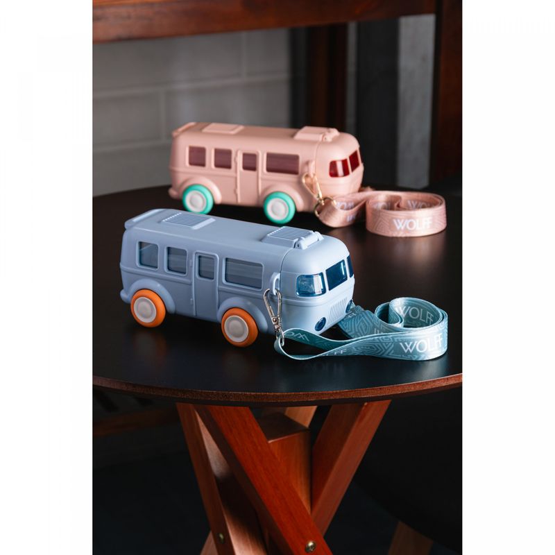 Garrafa-Squeeze-Infantil-Onibus-500ml-Azul-Plastico-Wolff