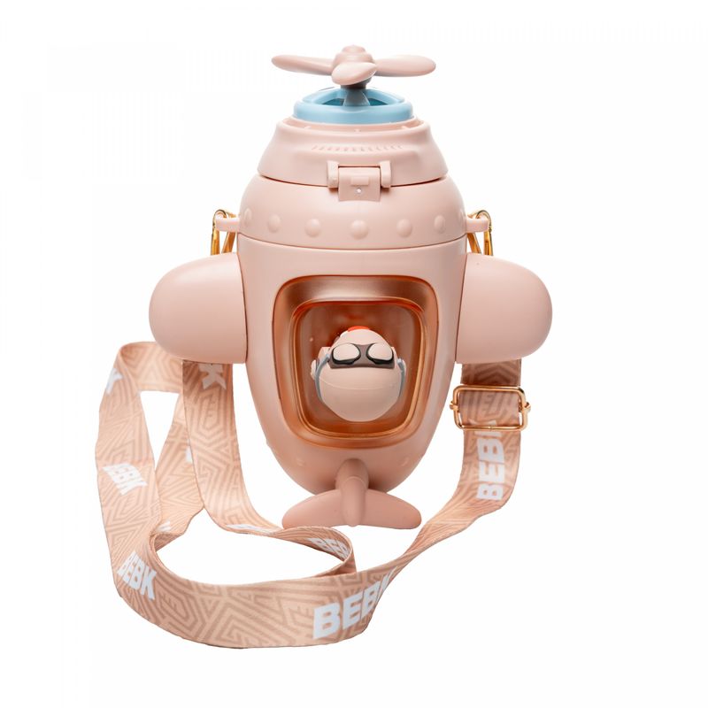 Garrafa-Squeeze-Infantil-Aviao-500ml-Rosa-Plastico-Wolff