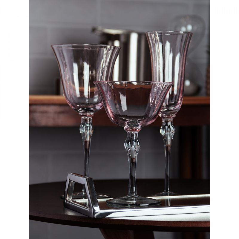 Conjunto-2-Tacas-para-Vinho-Lily-300ml-Rosa-e-Cinza-Vidro-Wolff