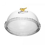 Queijeira-Golden-Bird-20cm-com-Tampa-Cristal-Ecologico-Wolff