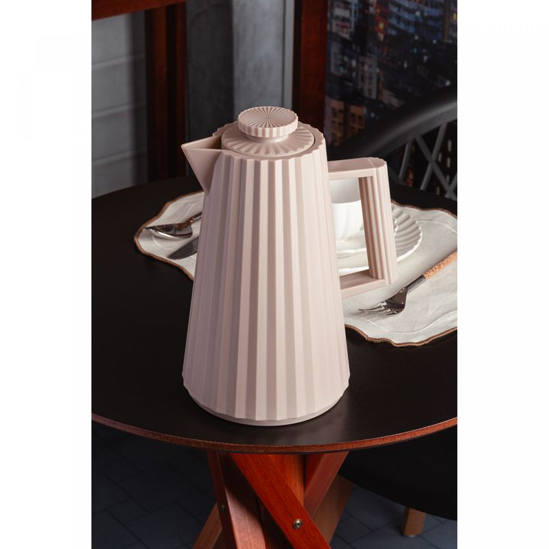 Garrafa-Termica-Plisse-1L-Bege-Plastico-Wolff