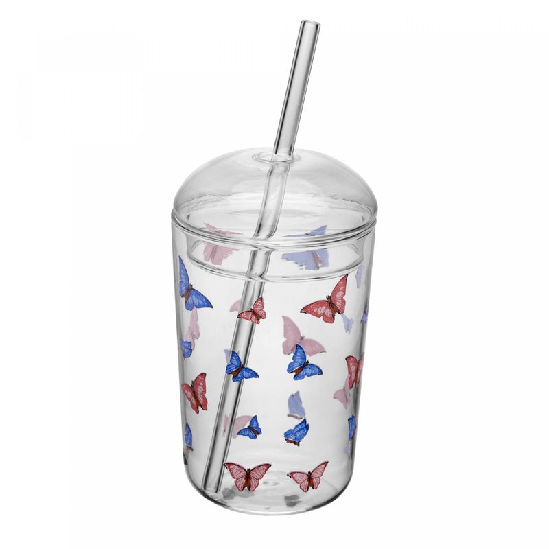 Copo-de-Vidro-Borossilicato-com-Tampa-e-Canudo-Butterfly-450ml-Wolff