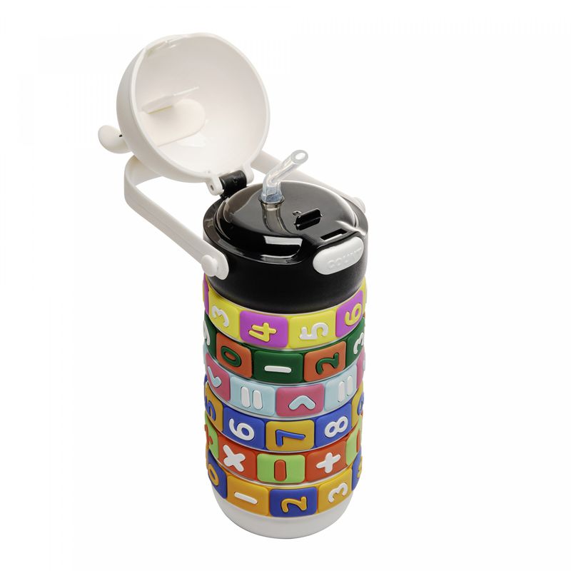 Garrafa-Infantil-de-Plastico-Educativa-com-Tabuada-e-Tampa-Coelho-Preta-500ml-Wolff