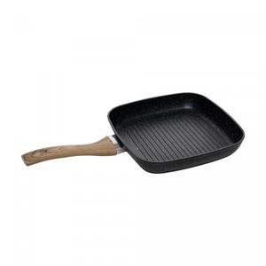 Bistequeira de Indução em Alumínio com Revestimento Cerâmico Granilite Preto 24cm - Wolff