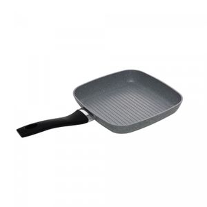 Bistequeira de Indução em Alumínio com Revestimento Cerâmico Granilite Cinza 24cm - Wolff