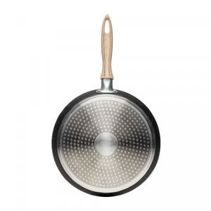 Tapioqueira de Indução em Alumínio com Revestimento Cerâmico Granilite Preta 22cm - Wolff