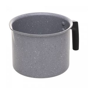 Leiteira de Indução em Alumínio com Revestimento Cerâmico Granilite Cinza 14cm - Wolff