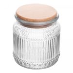 Porta-Mantimento-de-Vidro-com-Tampa-de-Bambu-Lines-530ml-Wolff