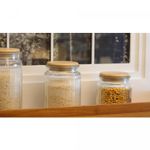 Porta-Mantimento-de-Vidro-com-Tampa-de-Bambu-Lines-530ml-Wolff