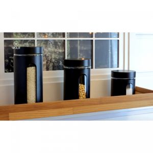 Porta Mantimento de Vidro e Metal com Visor 700ml - Wolff