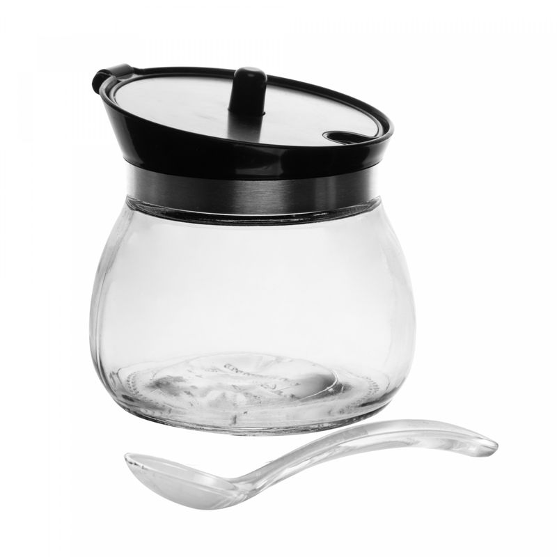 Porta-Tempero-de-Vidro-com-Tampa-de-Metal-e-Colher-Plastica-270ml-Wolff