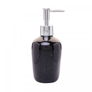 Conjunto 2 Peças para Banheiro de Cerâmica Dots Preto - Wolff