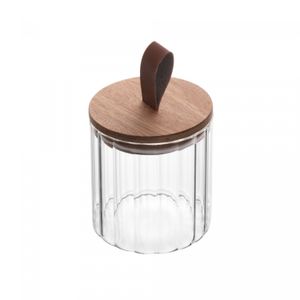 Porta Mantimento de Vidro  Borossilicato com Tampa de Acácia Classic 560ml - Wolff