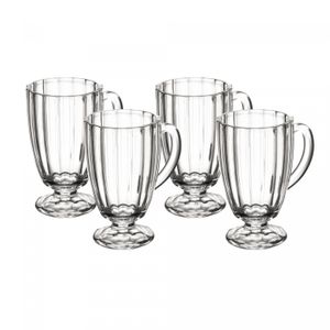 Conjunto 4 Taças para Cappuccino de Vidro Classic 160ml - Wolff