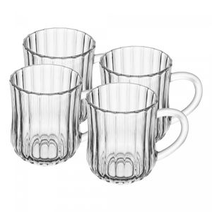 Conjunto 4 Canecas de Vidro Classic 210ml - Wolff