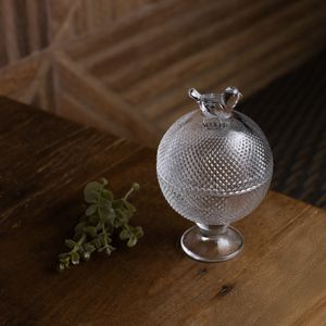 Potiche de Cristal com Pé Bird 8,5cm x 8,5cm x 13cm - Wolff