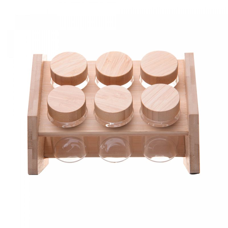 Conjunto-6-Potes-em-Borossilicato-com-Tampa-de-Rosca-e-Rack-em-Bambu-120ml-Wolff