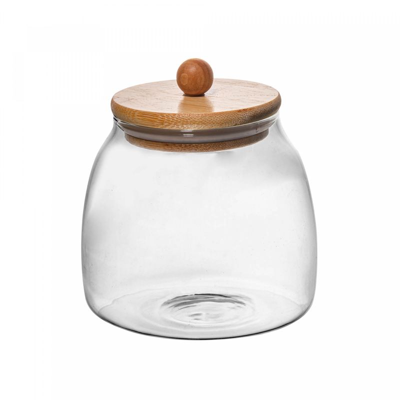 Porta-Mantimento-de-Vidro-Borossilicato-com-Tampa-em-Bambu-800ml-Wolff