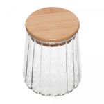 Porta-Mantimento-de-Vidro-Borossilicato-com-Tampa-de-Bambu-Classic-500ml-Wolff