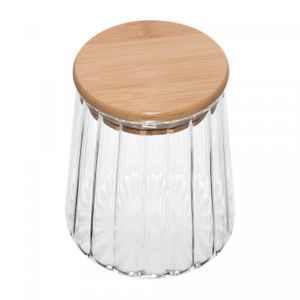 Porta Mantimento de Vidro Borossilicato com Tampa de Bambu Classic 500ml - Wolff