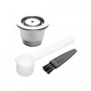 Cápsula Reutilizável para Café Espresso de Metal com Escova e Medidor - Wolff