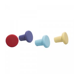 Conjunto 4 Tampas para Vinho de Silicone Colorido 3,5cm x 3,5cm - Wolff