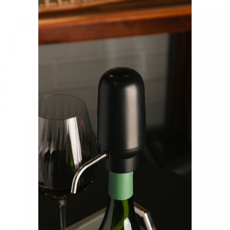 Aerador-Eletrico-Para-Vinho-Automatico-de-Plastico-e-Aco-Inox-Preto-6cm-x-12cm-x-115cm-Wolff